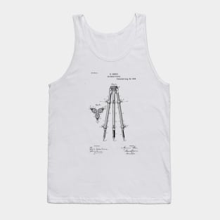 Tripod patent design drawing Tank Top